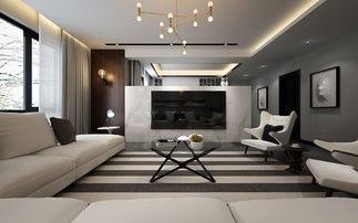 鄭州瀚海晴宇236㎡北歐風(fēng)格裝潢設(shè)計(jì) 簡(jiǎn)約與自然的完美融合